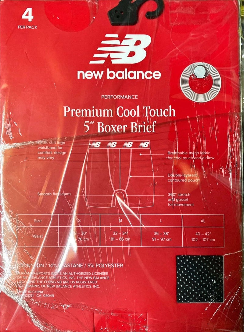 New Balance Underwear Boxer Briefs for men - 4 Pack (Dotted) - Image 2